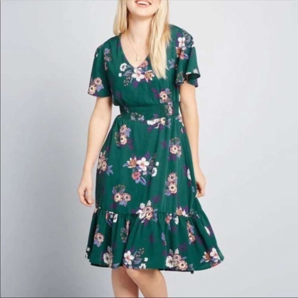 ISO: ModCloth emerald floral dress